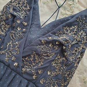 Beautiful Blue Dress with Sequin Details NWT